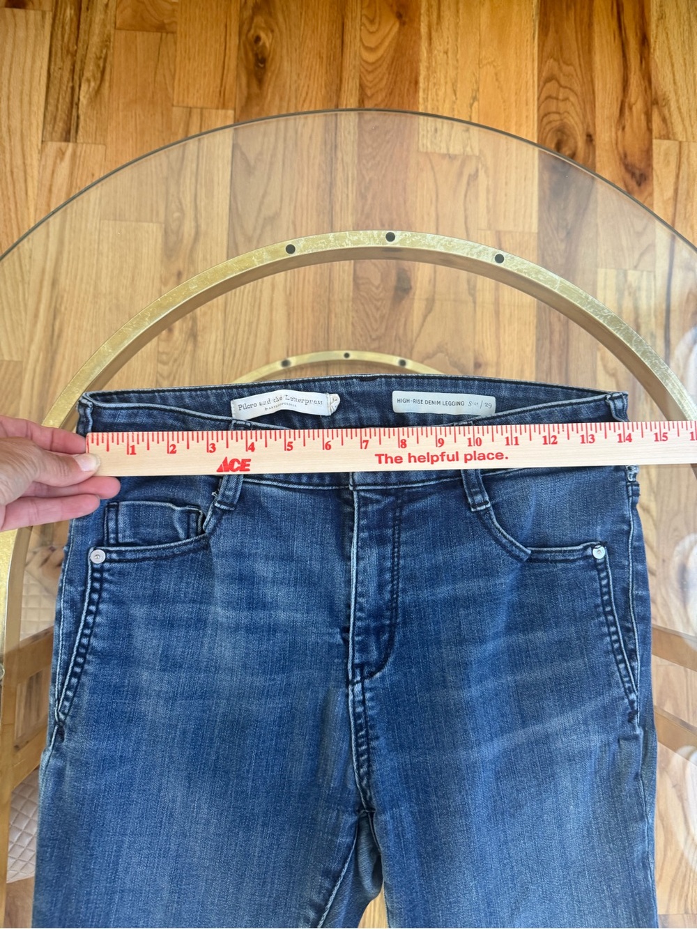 Pilcro High Rise Denim Leggings - Picture 7 of 9